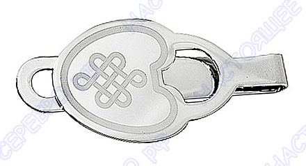 3400326059 Серебряный зажим для денег