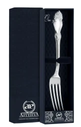 Серебряная столовая вилка "Серебряная роза"