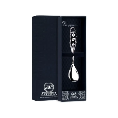 Серебряная кофейная ложка «Листопад»