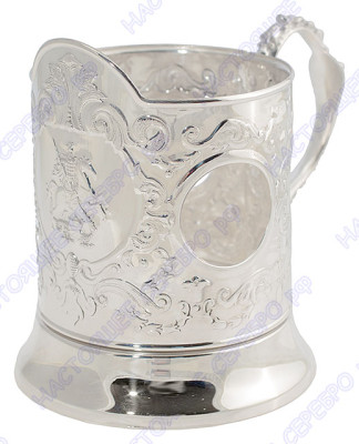 329ПС00001 Серебряный подстаканник «Георгий Победоносец»