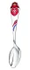 440ЛЖ05808 Серебряная детская ложка «Сердечко» с эмалью