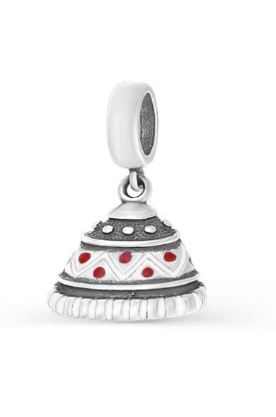 3621030358-1 Серебряный шарм-подвеска