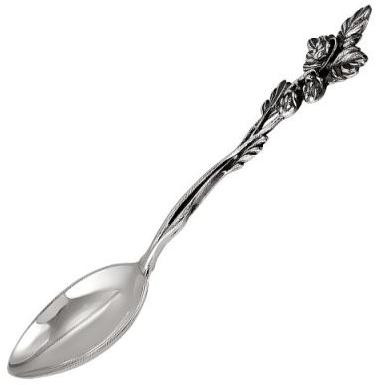 930572 Серебряная чайная ложка «Ягоды»