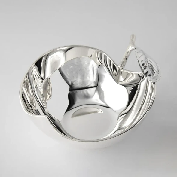 038ВЗ00801 Серебряная ваза «Яблоко»