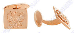 Запонки с золочением